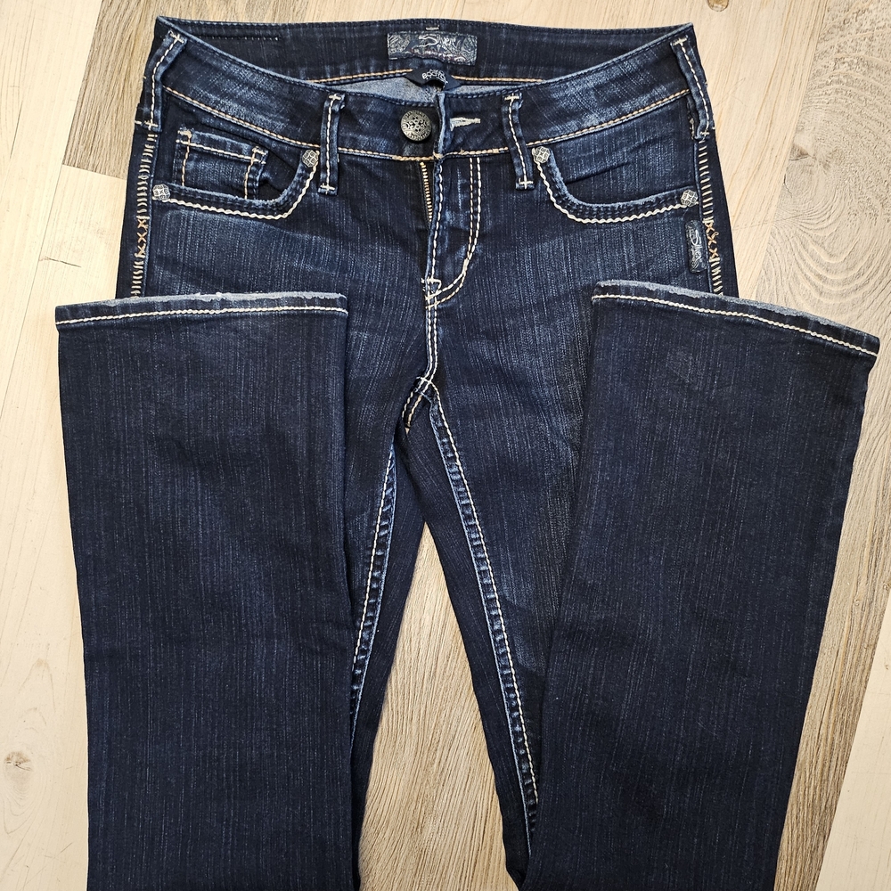 Silver Jeans Women's Dark Blue Boot Cut Jeans BEAUTIFUL BUNDLE 3 JEANS FOR $50